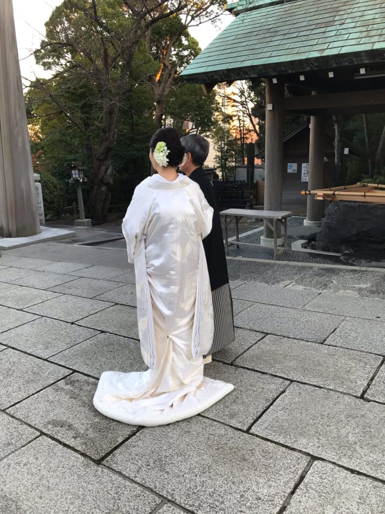 伊勢山皇大神宮での結婚式の写真